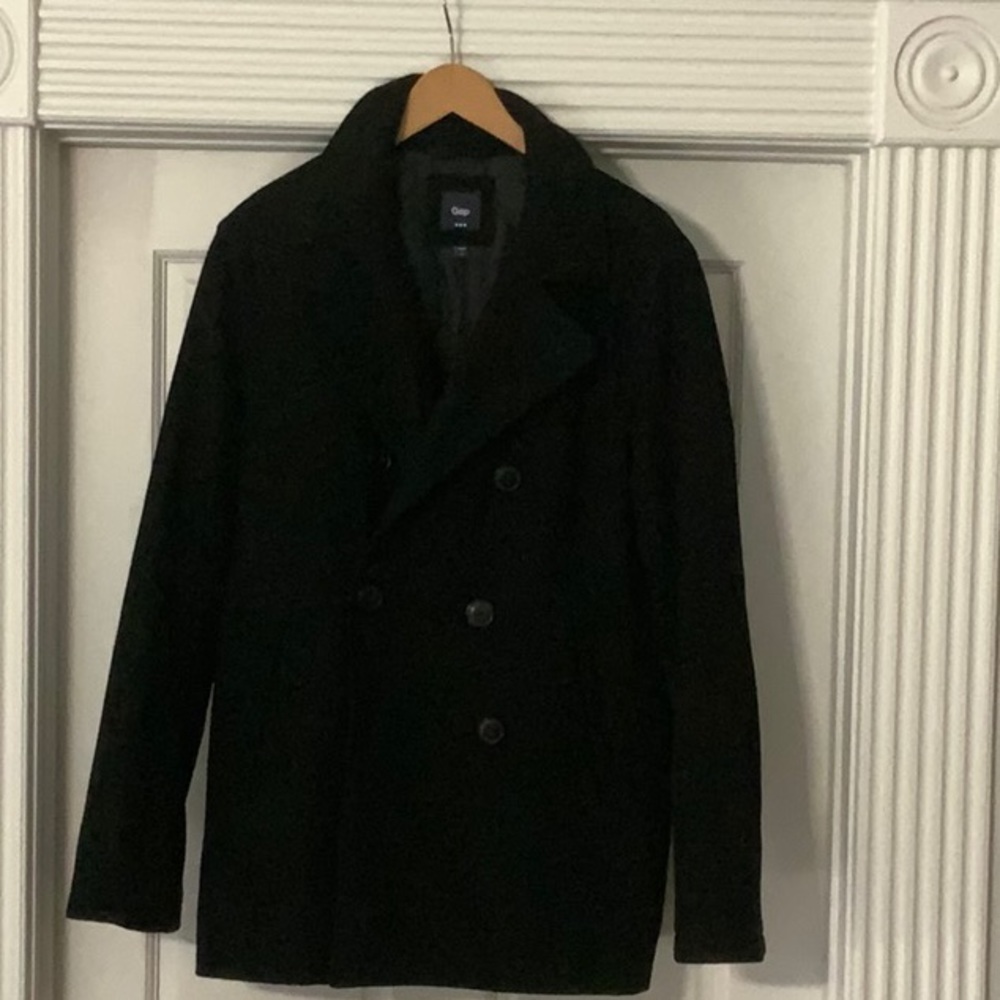Mens Gap Navy Blue Peacoat